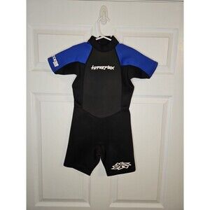 Hyperflex Access 2mm Wetsuit Spring Suit Youth Size 6 Black Neoprene Back Zip